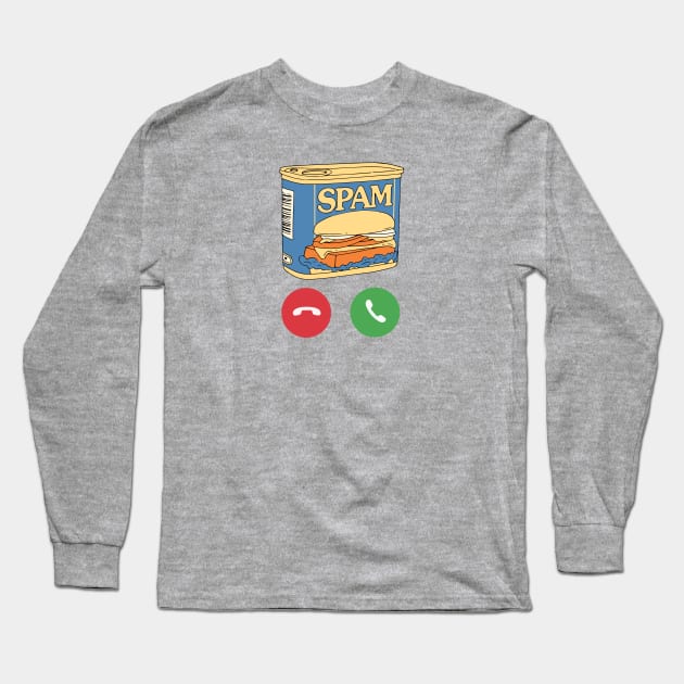 Spam Risk Long Sleeve T-Shirt by Rabassa